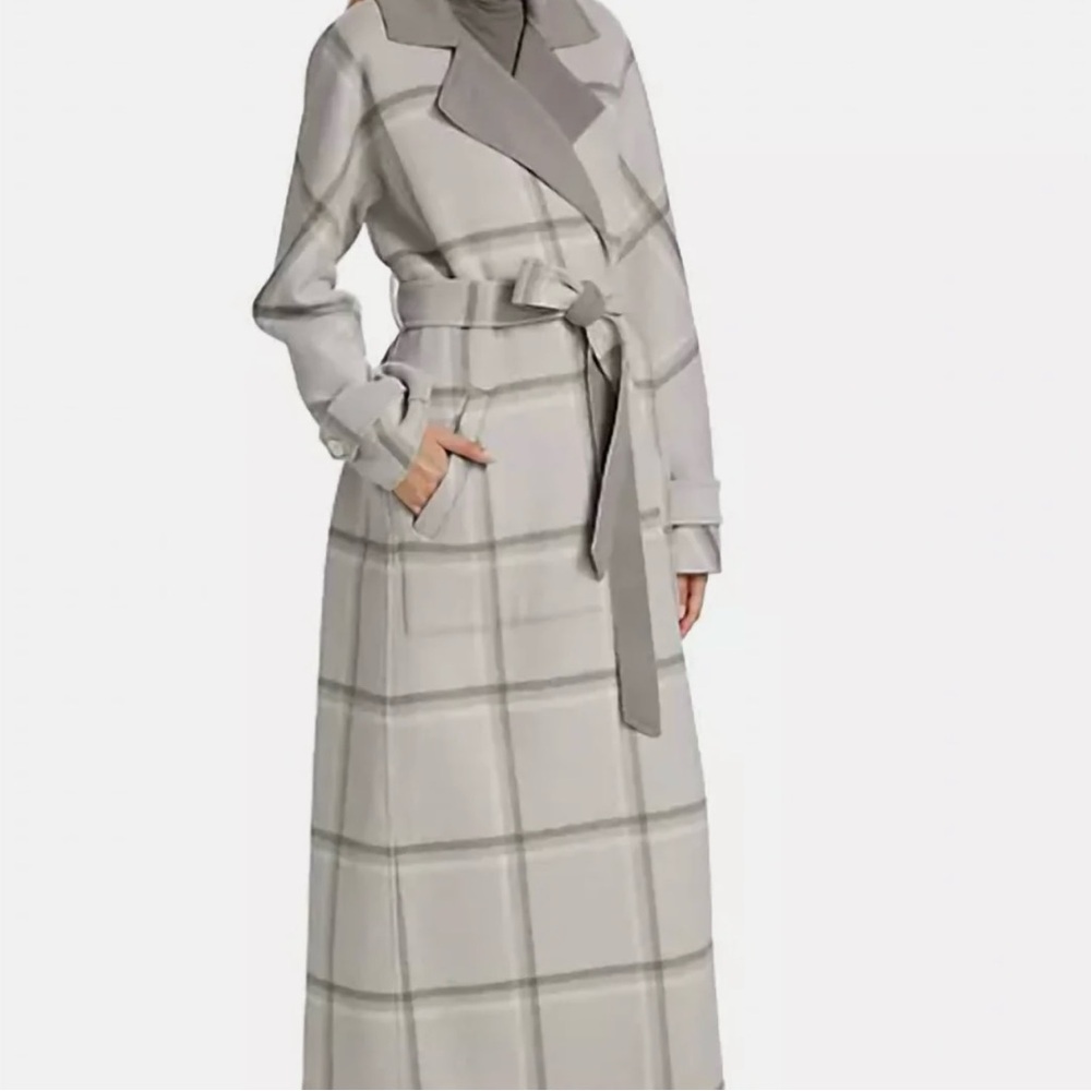 Derek Lam 10 Crosby Leone Reversible Double Face Wool Coat
